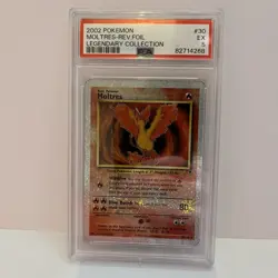 Moltres 2002 Pokemon Legendary Collection 30/110 Reverse Holo Foil Rare PSA 5 - Image 1