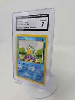 Squirtle 63/102 Unlimited - CGC NM 7 - Base Set - Pokemon TCG 1999 Vintage - Image 3