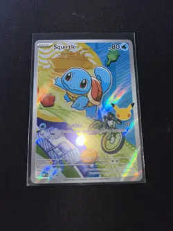 First Partner Illustration Squirtle Promo Full Art Holo 037 Pokemon TCG - Image 1