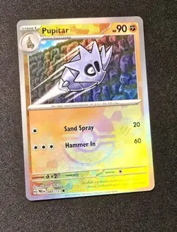 Pokemon Pupitar Poke Ball Pattern Holo 048/131 Prismatic Evolutions 90 HP - Image 1