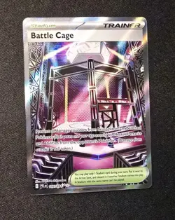 Pokemon Battle Cage Trainer Stadium Full Art Holo Ultra Rare 116/094 Me02 - Image 1