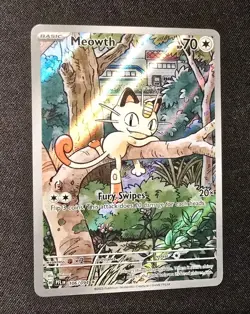 Pokemon TCG Meowth 106/094 Phantasmal Flames IR NM - Image 1