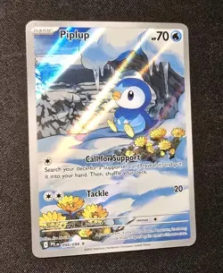 Pokemon TCG - Piplup Illustration Rare - Phantasmal Flames 98/94 NM - Image 1