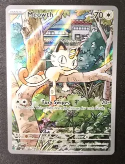 Pokemon Meowth 106/094 – Phantasmal Flames – English IR (Illustration Rare) NM - Image 1