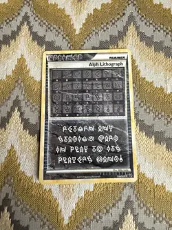 Pokemon Undaunted Alph Lithograph Three NM Condition - Image 1