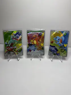 Pokemon TCG First Partner Illustration Collection Series 1 Kanto GEN 1 Starters - Image 1