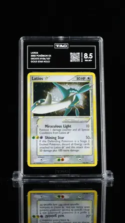 Latios 2005 Pokemon Deoxys Gold Star TAG 8.5 #106 - Image 1