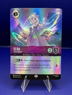 Disney Lorcana Elsa Snow Queen - Epic - Fabled - 210/204 EN 9 - Image 1