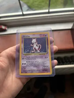 Mewtwo Pokemon Card Holo WOTC 10/102 Base Set Rare Vintage 1999 Original MP - Image 1