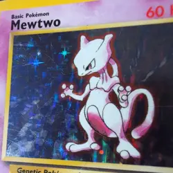 Mewtwo Pokemon Card Holo WOTC 10/102 Base Set Rare Vintage 1999 Original MP - Image 2