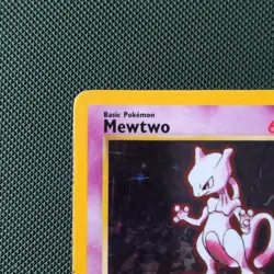 Mewtwo Pokemon Card Holo WOTC 10/102 Base Set Rare Vintage 1999 Original MP - Image 3