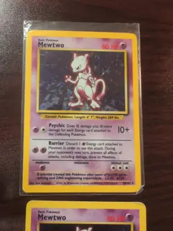 1999 Pokemon Base Set Mewtwo Holo Rare Card 10/102 - Image 3