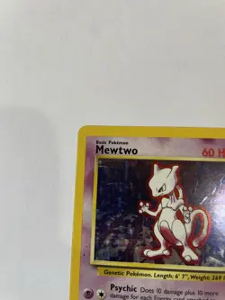 1999 Pokemon TCG Original Unlimited Base Set Mewtwo Holo 10/102, GC/LP, Rare - Image 4