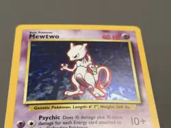 Pokemon Mewtwo 10/102 Base Set Holo Rare WOTC 1999 – LP – Original Vintage - Image 1