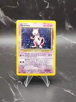 Mewtwo 10/102 Pokemon TCG 1999 Base Set Holo Unlimited Rare HP - Image 1
