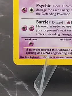 Mewtwo 10/102 Pokemon TCG 1999 Base Set Holo Unlimited Rare HP - Image 3