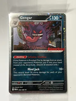 (SWIRL) Pokemon Gengar GameStop Promo Holo Card 050/088 English 2026 Exclusive - Image 1