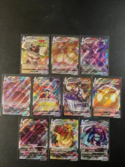 Pokemon Card Lot 10 Cards | TCG | Mixed SWSH VMAX Assorted - Image 1