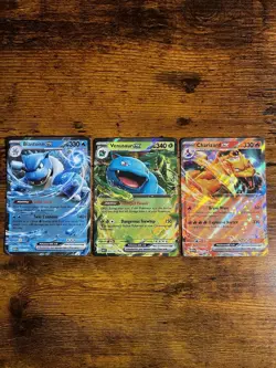 Charizard, Venusaur, Blastoise ex S&V 151 Pokemon Card Set of 3 cards NM - Image 5