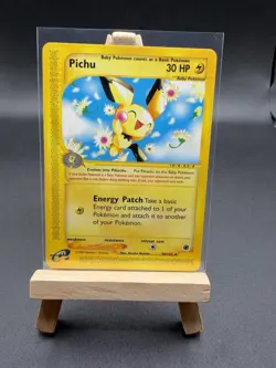 PICHU 58/165 Expedition non-holo E-Series / E-Reader Pokemon TCG card NM+ CLEAN - Image 1