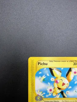 PICHU 58/165 Expedition non-holo E-Series / E-Reader Pokemon TCG card NM+ CLEAN - Image 3