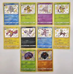 Pokemon Shining Fates Shiny Lot 10 Cards SV Grookey Toxtricity Nickit + - Image 1
