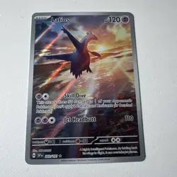 Pokemon Latios TCG Illustration Rare Holo Card 203/191 Sv08: Surging Sparks - Image 1