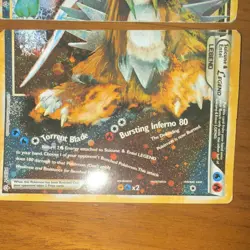 Pokemon Suicune & Entei Legend Card 95/95 Unleashed Ultra Rare Holo 2010 - Image 3