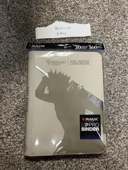 Magic the Gathering Final Fantasy Cloud Ultra Pro 9-Pocket Binder Torn Seal - Image 1
