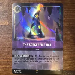 Disney Lorcana The Sorcerer's Hat-Enchanted 210/204 - Image 1