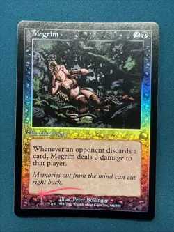 MTG Megrim 7th Edition FOIL Unplayed - Image 1