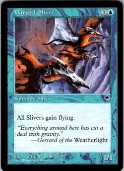 Winged Sliver Tempest Common NM Magic: The Gathering 106 Normal - Image 1