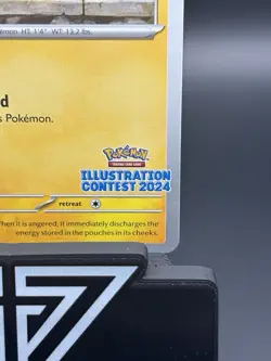 Pikachu #214 Black Star Promo Illustration Contest 2024 Stamped NM-M Pokemon - Image 2