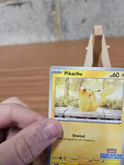 Pokemon Card Pikachu 214 Black Star Promo Illustration Contest 2024 Near Mint - Image 2