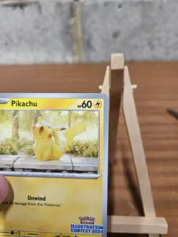 Pokemon Card Pikachu 214 Black Star Promo Illustration Contest 2024 Near Mint - Image 3