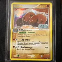 Pokemon EX Crystal Guardians Rare Reverse Holo Dugtrio 5/100 Stamped - Image 3