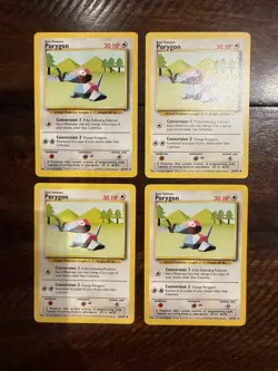 Pokemon BASE SET LOT - #39 Porygon [x4] - Image 1