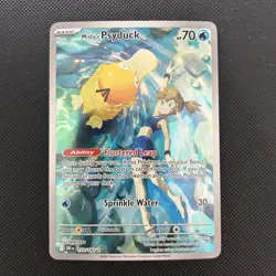 Pokemon TCG Misty's Psyduck Destined Rivals 193/182 Illustration Rare NM - Image 2