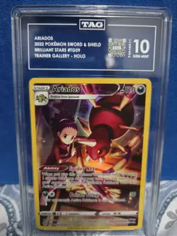Pokemon 2022 Brilliant Stars Ariados Trainer Gallery Ultra Rare TG09/TG30 - Image 1