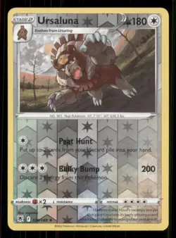 Ursaluna SWSH10: Astral Radiance #124/189 Rare Reverse Holo Pokemon LP - Image 1