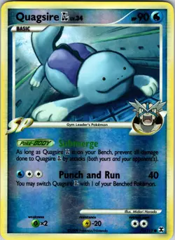 Quagsire GL 76/111 Rising Rivals Pokemon LP Reverse Holo - Image 1