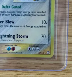 Pokemon Rayquaza 13/113 Ex Delta Species - Reverse Holo NM/MINT - Image 3