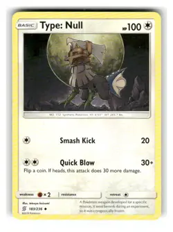 Type: Null 183/236 Uncommon Unified Minds Pokemon Lightly Played - Image 1