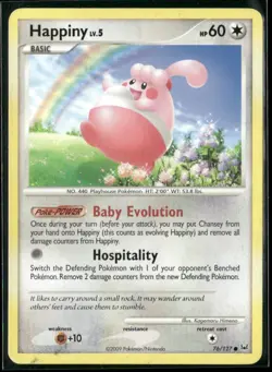 ✰ HAPPINY 76/127 COMMON PLATINUM POKEMON ✰ DMG - Image 2