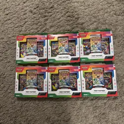 Pokemon TCG First Partner Illustration Collection Series 1 Sealed Bundle x6 - Image 1