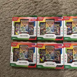 Pokemon TCG First Partner Illustration Collection Series 1 Sealed Bundle x6 - Image 3