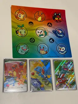 Pokemon TCG First Partner Illustration Collection Series 1 Kanto GEN 1 Starters - Image 1