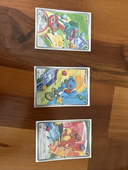 Pokemon TCG First Partner Illustration Collection Series 1 Kanto GEN 1 Starters - Image 1
