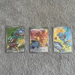 Pokemon TCG First Partner Illustration Collection Series 1 Kanto GEN 1 Starters - Image 1