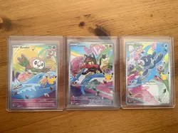 Pokemon TCG First Partner Illustration Collection Series 1 Alola Gen 7 Starters - Image 1